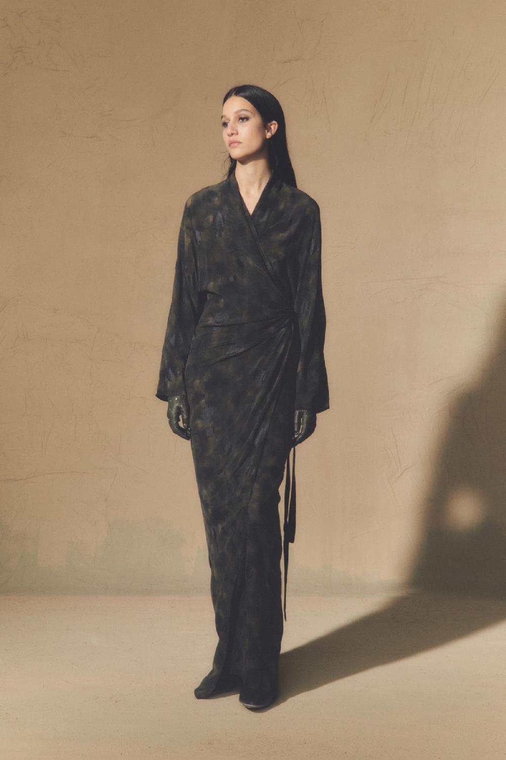 Cortana Karlie Vestido En Seda Klimt Print