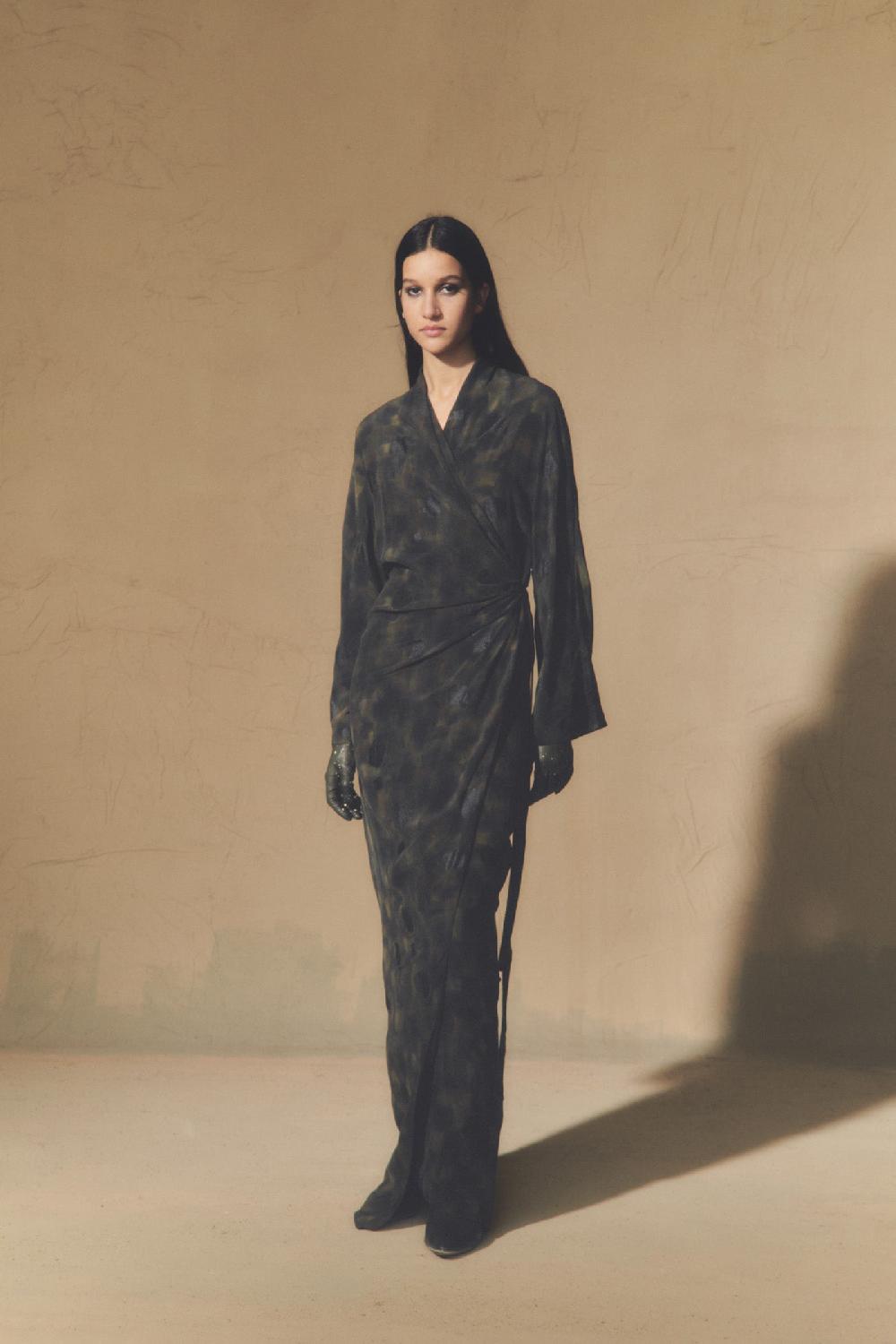 Cortana Karlie Vestido En Seda Klimt Print