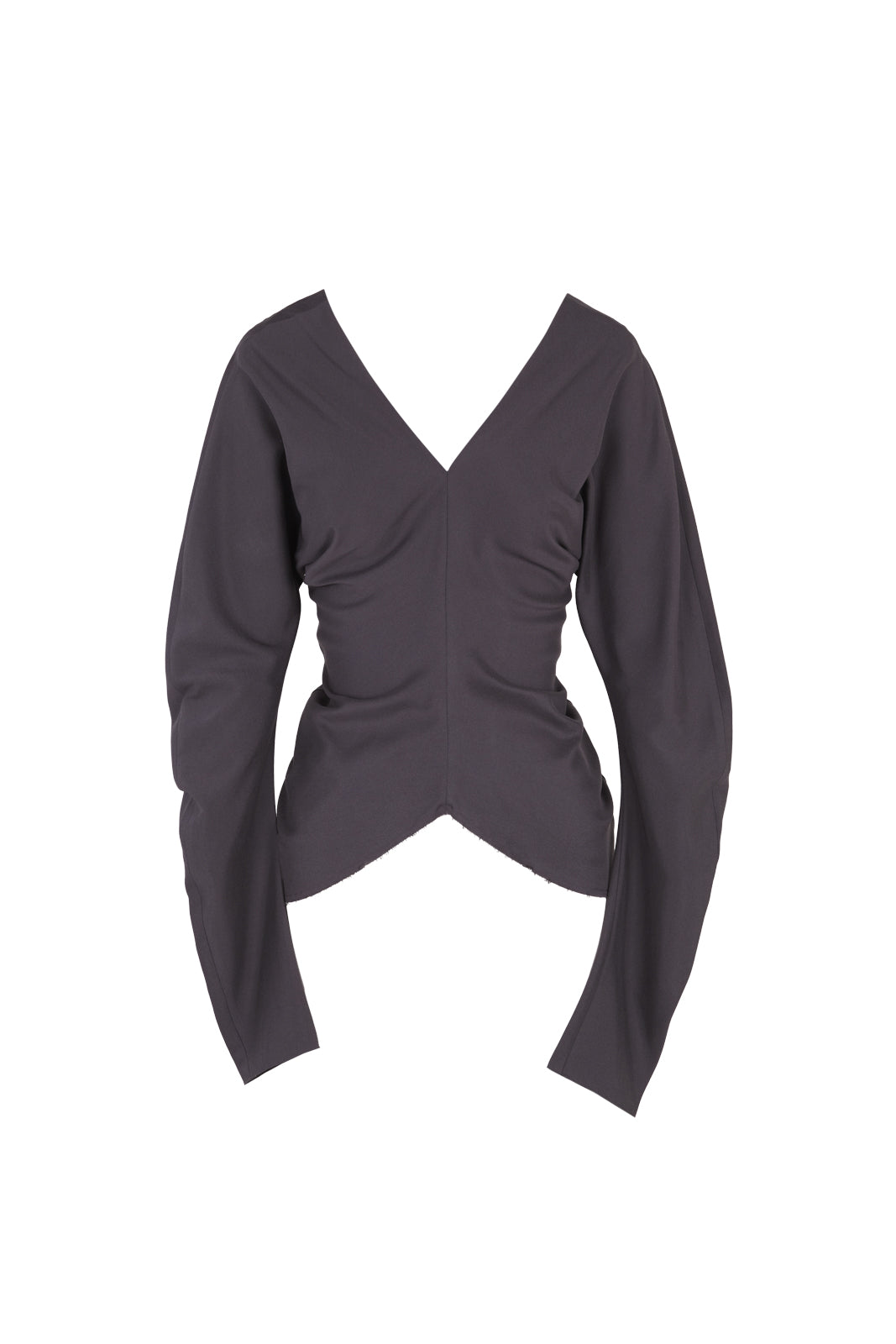 Cortana Kaz Top De Seda Gris Plomo