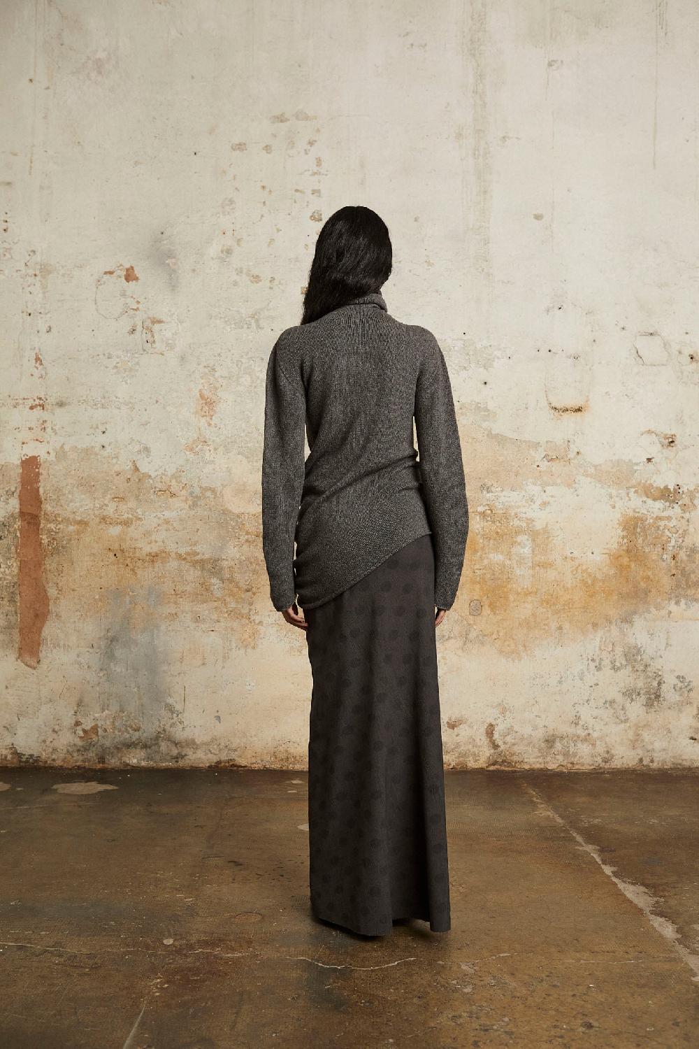 Cortana Lala Falda Larga Jacquard Topos