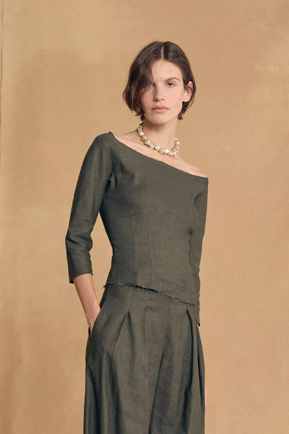 Cortana Lapis Collar En Plata Y Seda