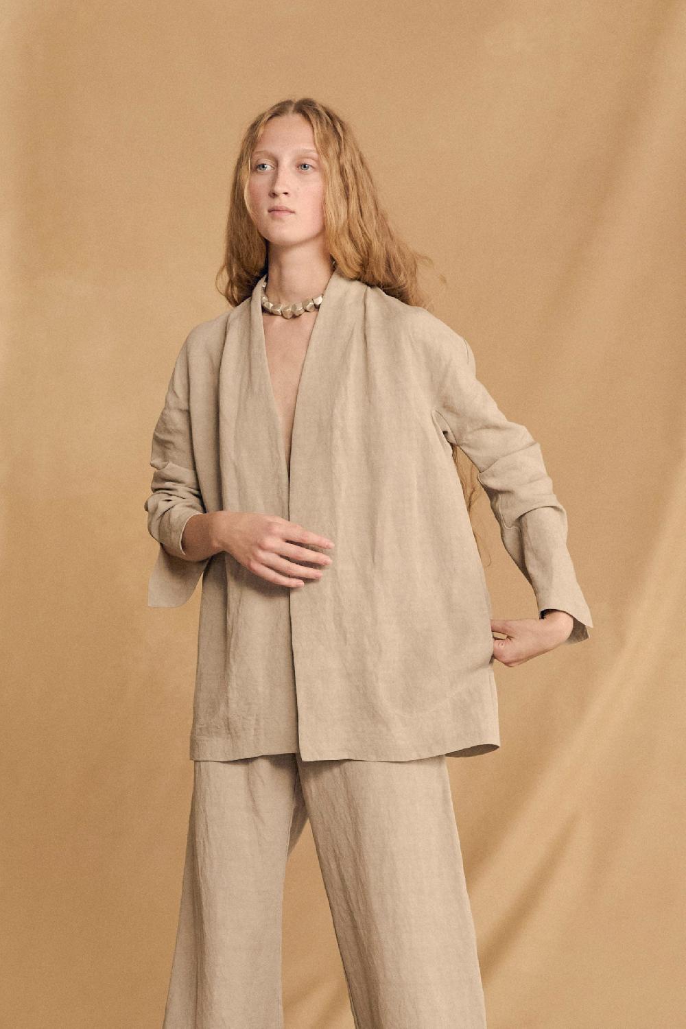 Cortana Lapis Collar En Plata Y Seda