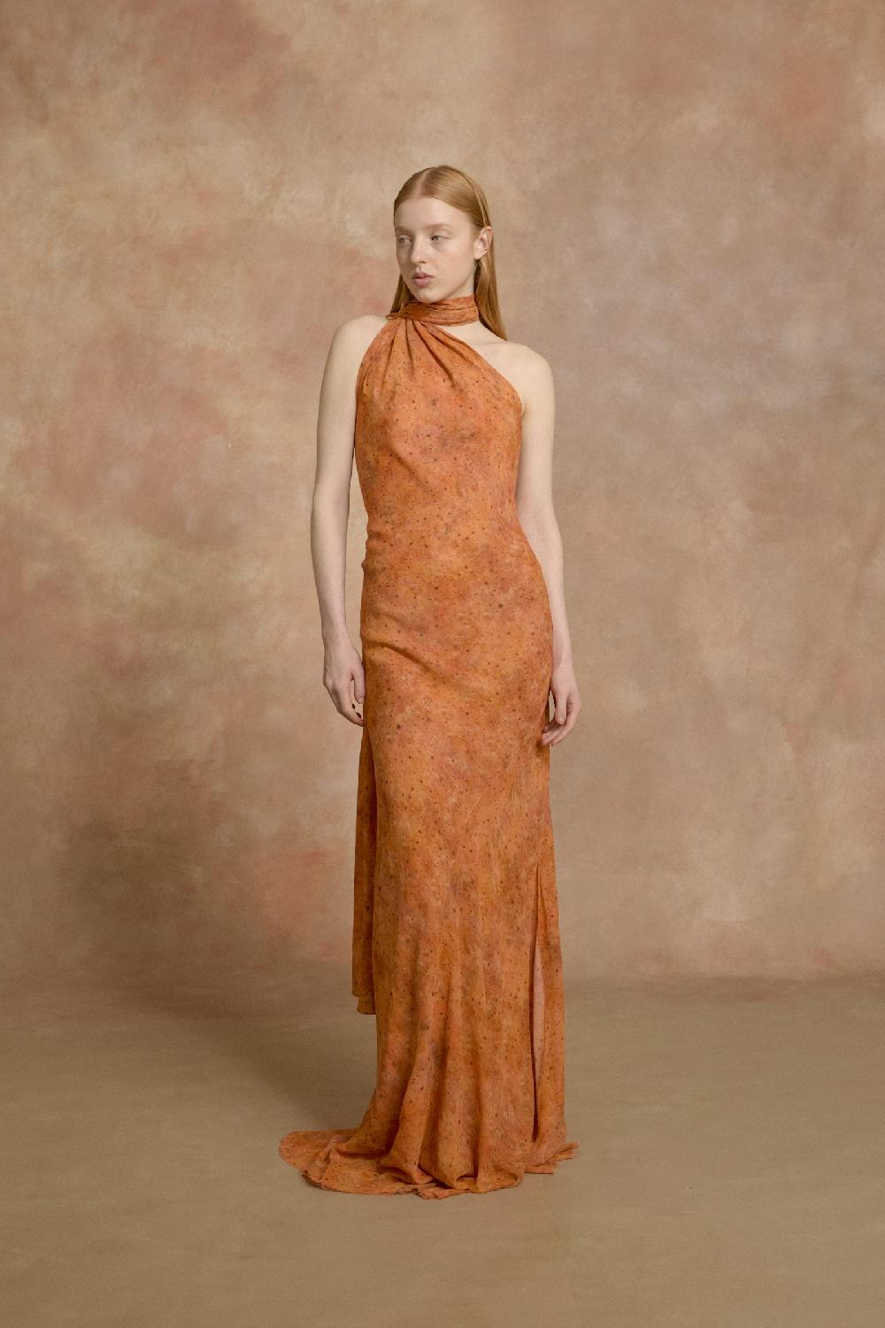 Cortana Lara Vestido Largo Sora Print