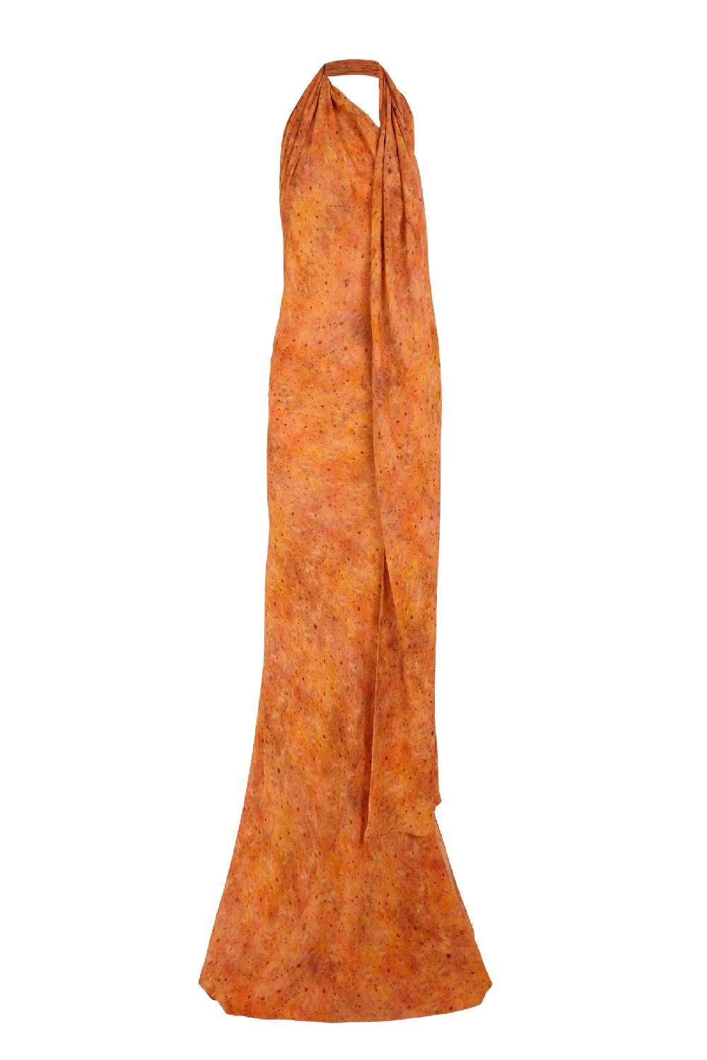 Cortana Lara vestido largo sora print