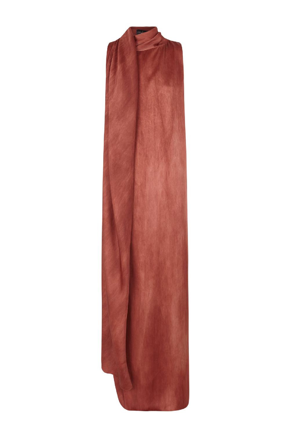 Cortana Lava vestido largo rojo maltinto