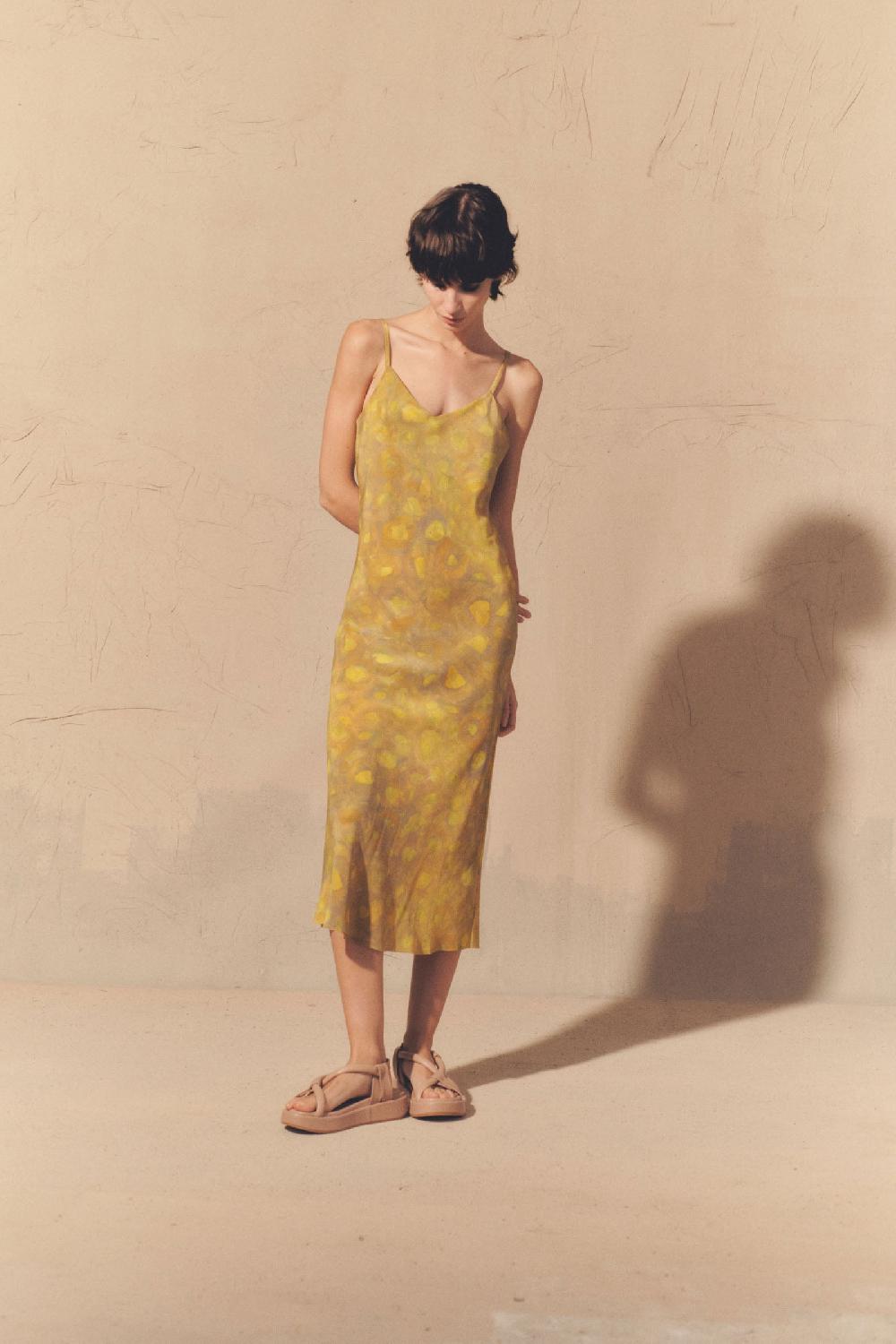 Cortana Lili Vestido En Seda Lima Print