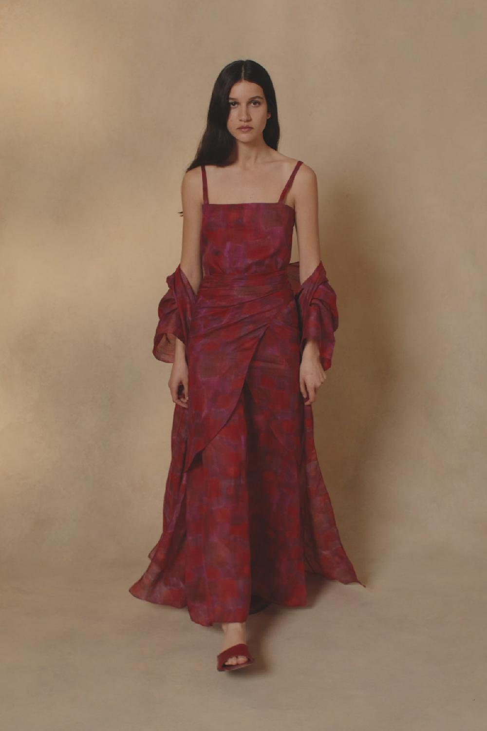 Cortana Lyn Vestido En Ramio Indira Print