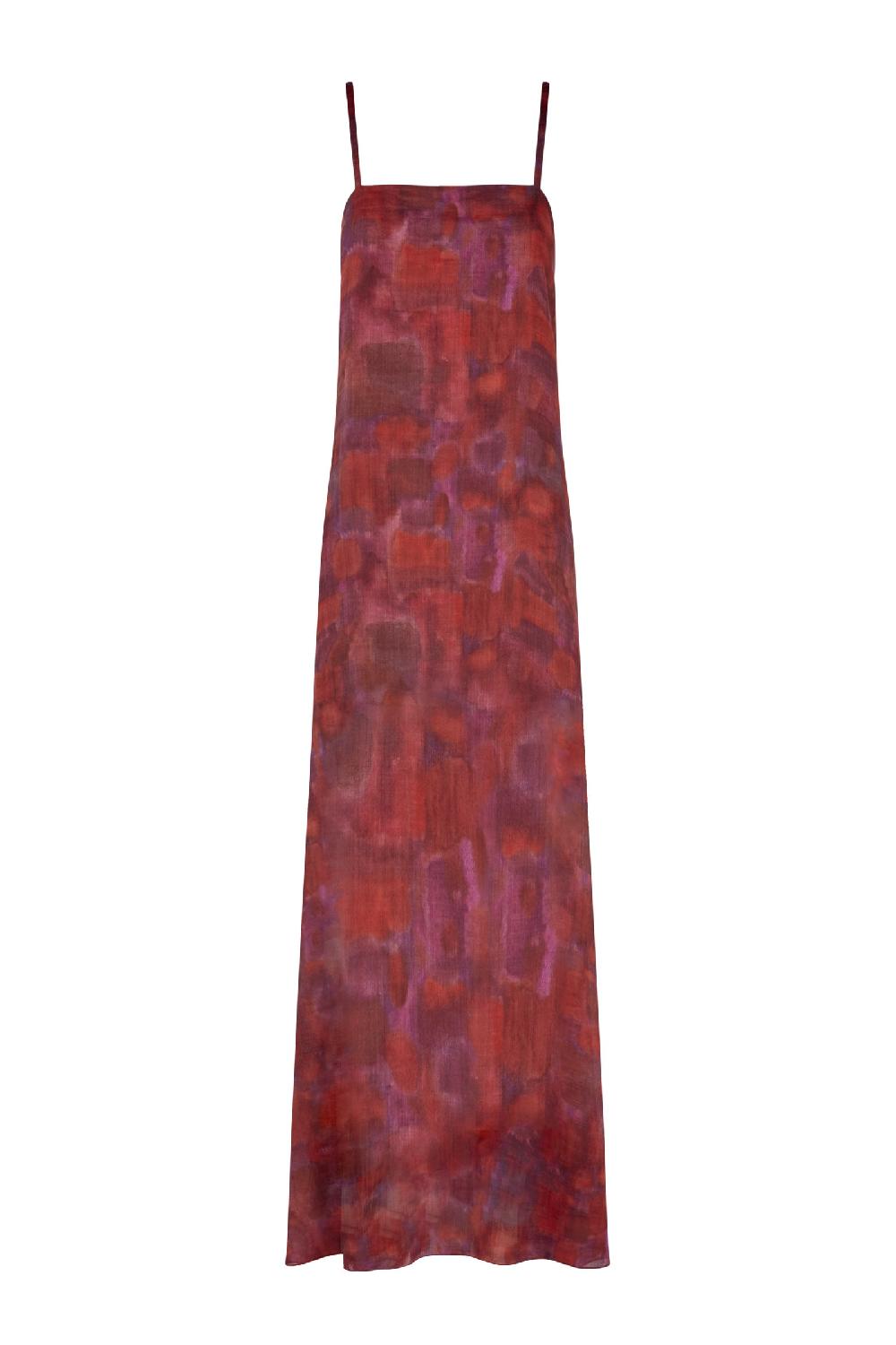 Cortana Lyn vestido en ramio indira print