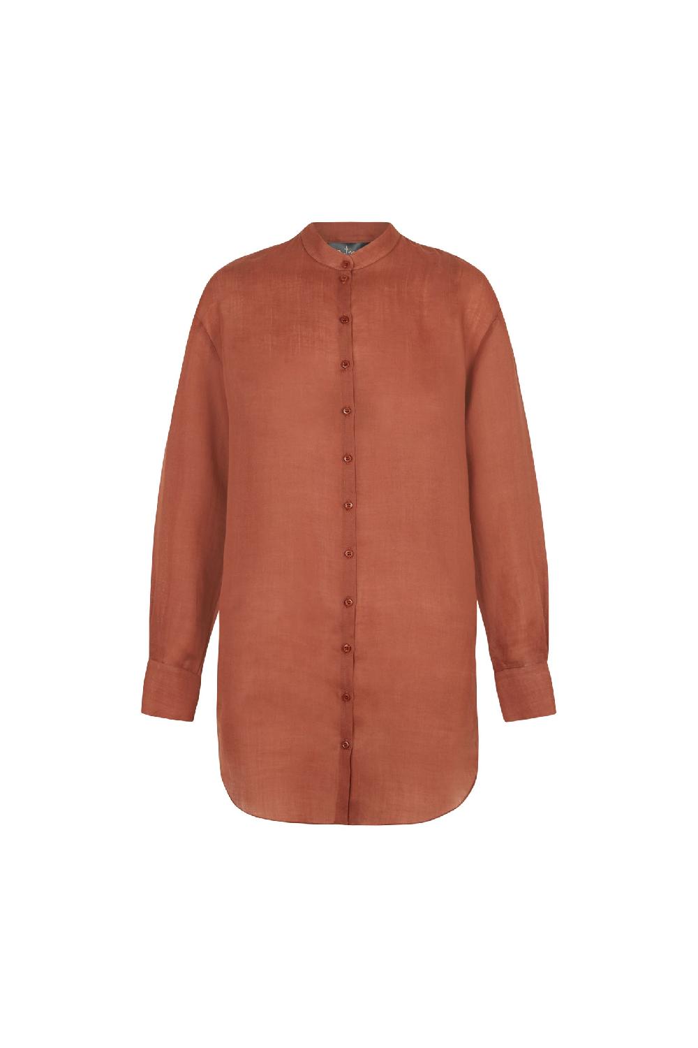 Cortana Marco camisa en ramio rojo