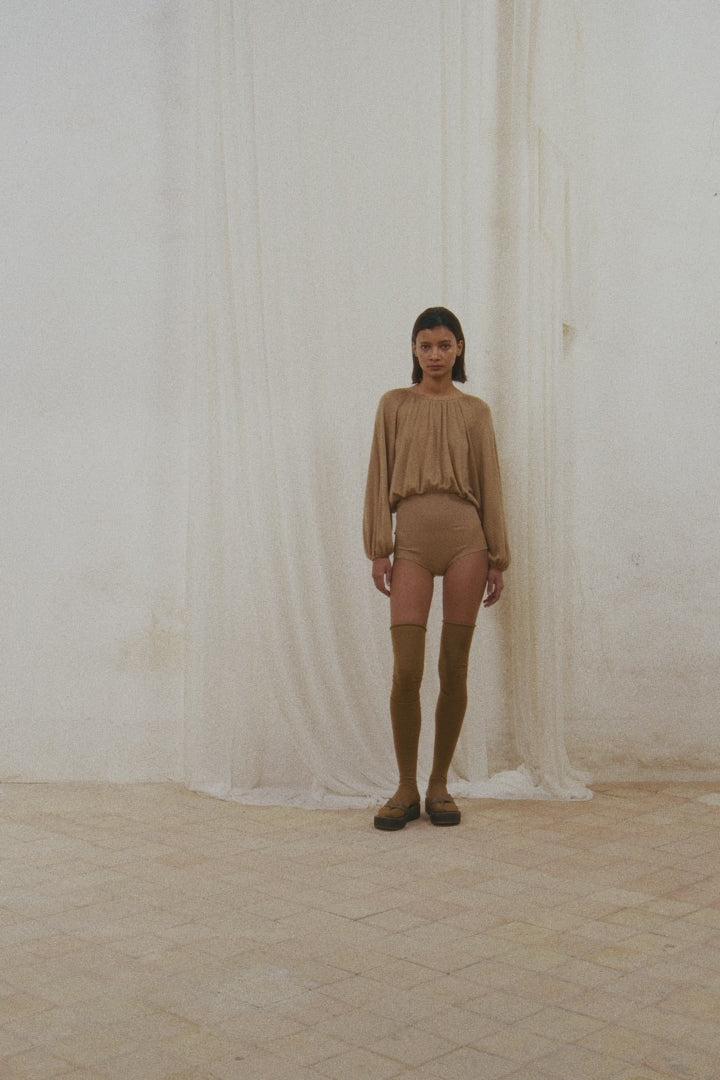 Cortana Maris Brief Alto En Cachemir Cocoa