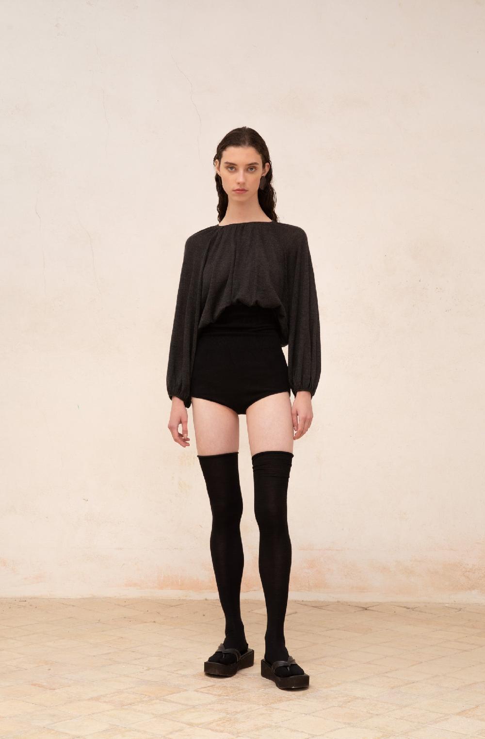 Cortana Maris Brief Alto En Cachemir Grafito