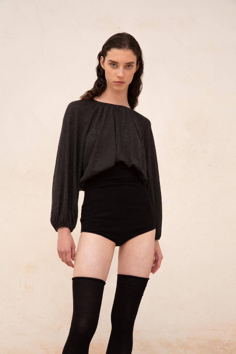 Cortana Maris Top En Cachemir Grafito