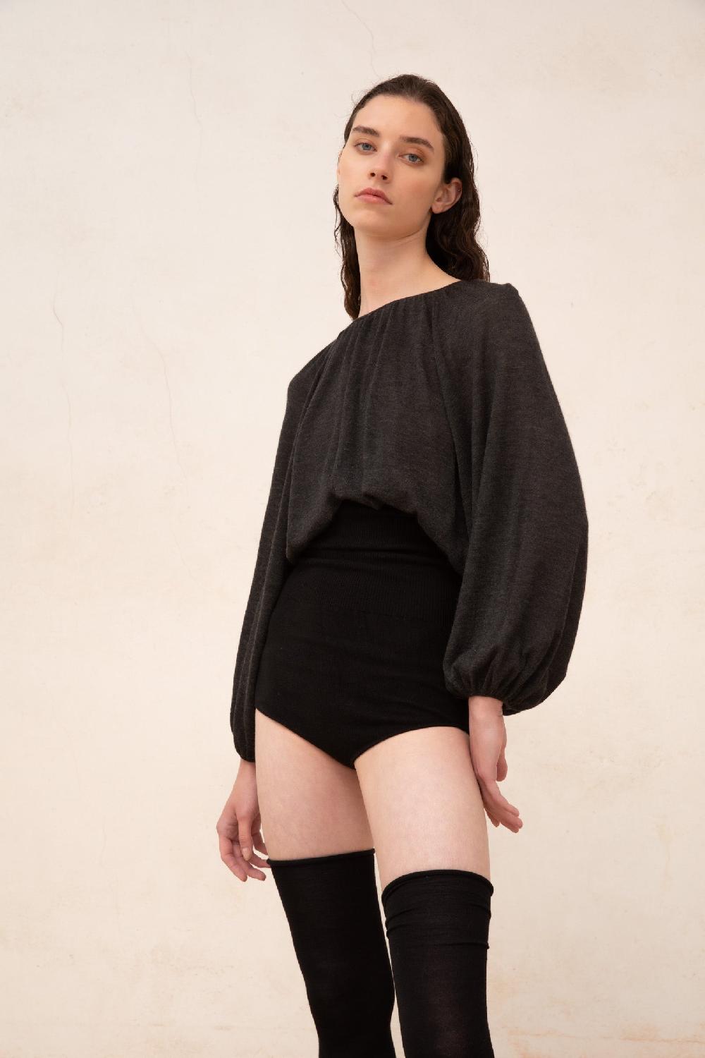 Cortana Maris Top En Cachemir Grafito