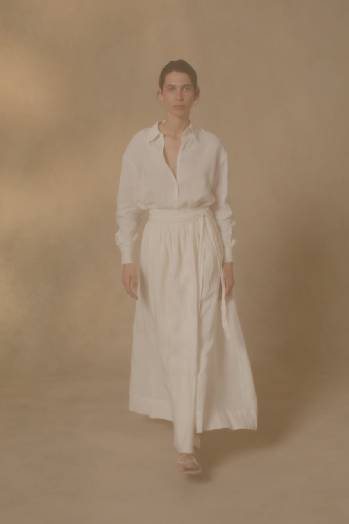 Cortana Marlo Camisa En Lino Crudo