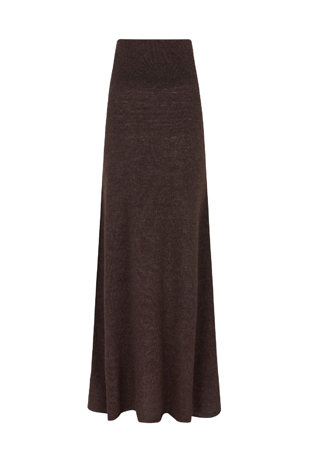 Cortana Marlon Falda Larga De Punto Burdeos