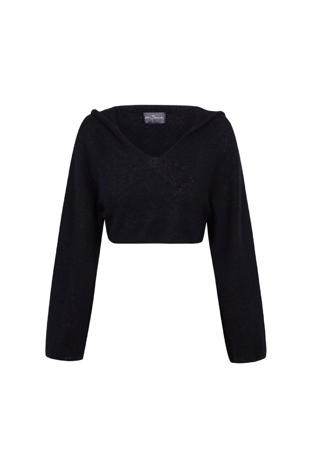 Cortana Marlon hoodie de punto negro