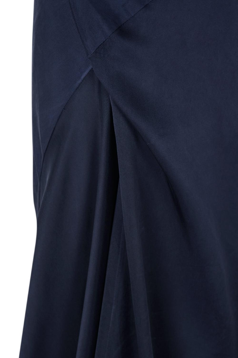 Cortana Martina Vestido En Cupro Blue Nero