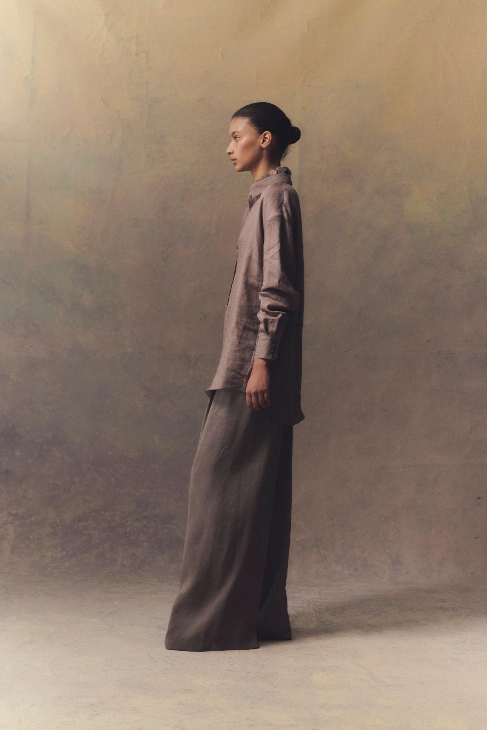 Cortana Matz Camisa En Ramio Lavanda