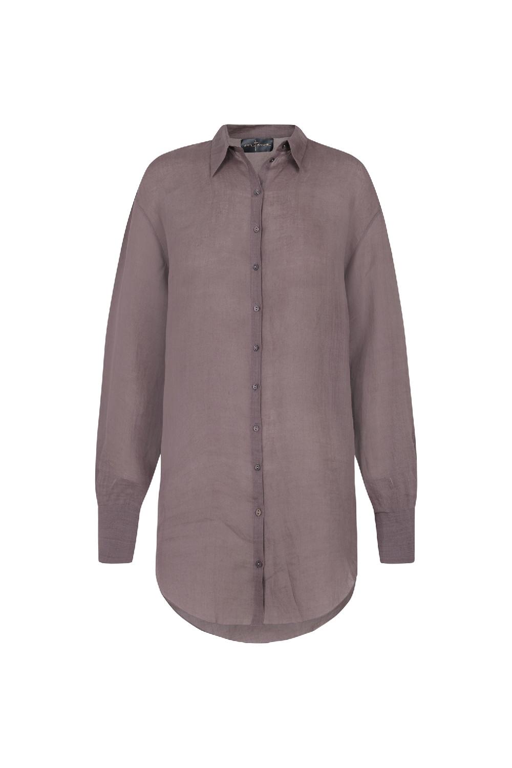 Cortana Matz camisa en ramio lavanda