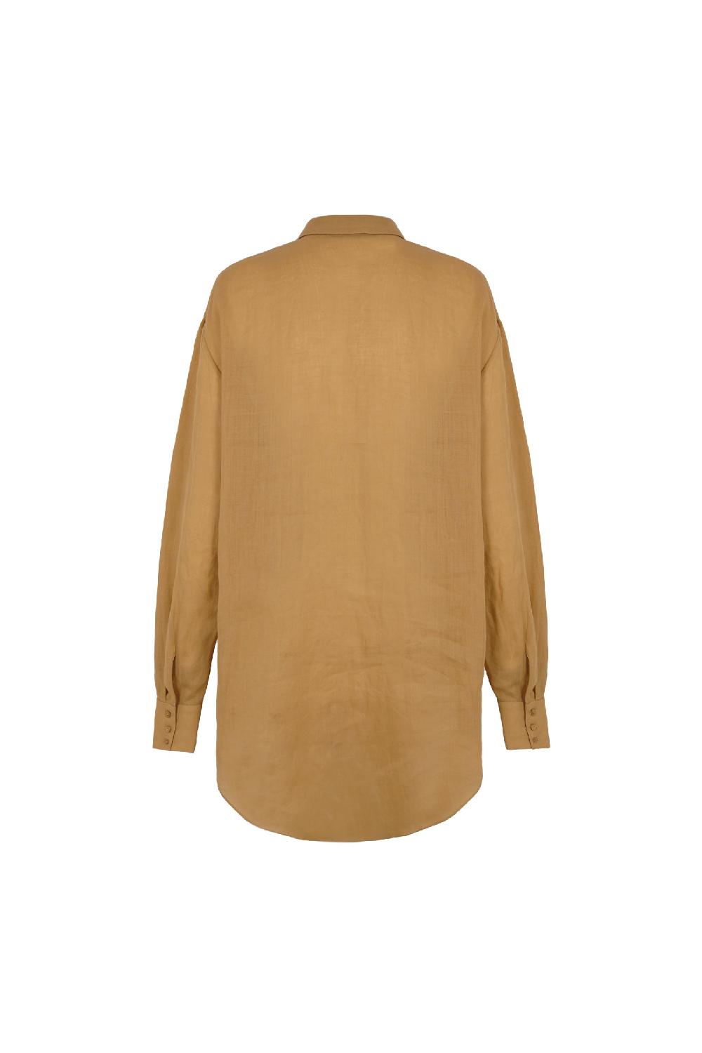 Cortana Matz Camisa En Ramio Melocotón