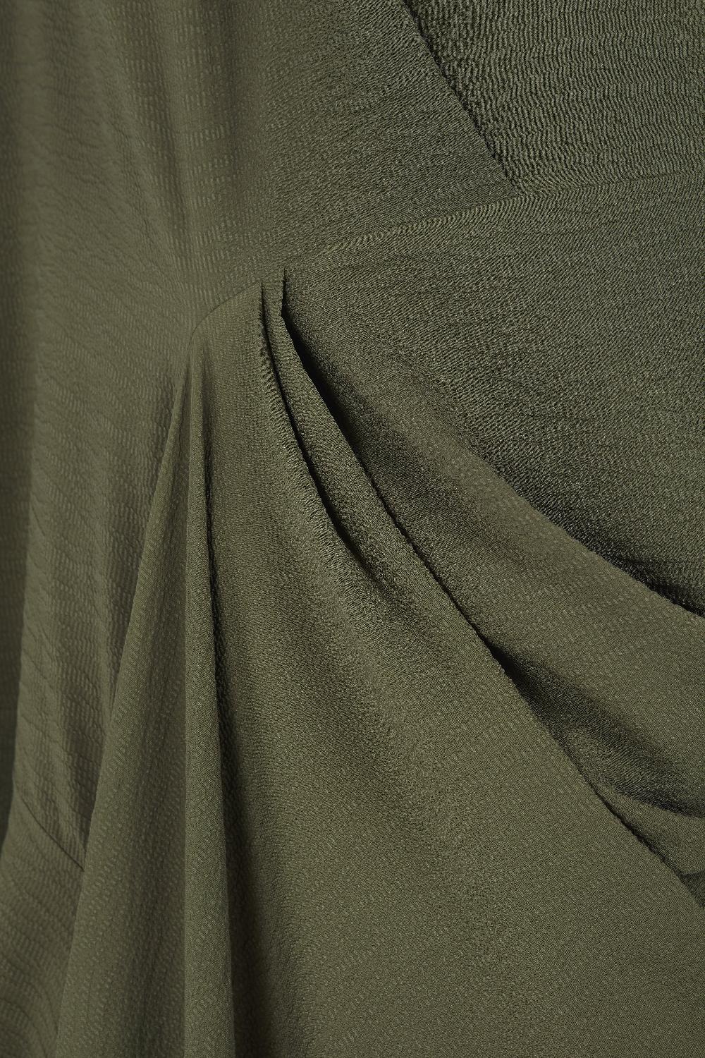 Cortana Mayu Vestido En Seda Verde