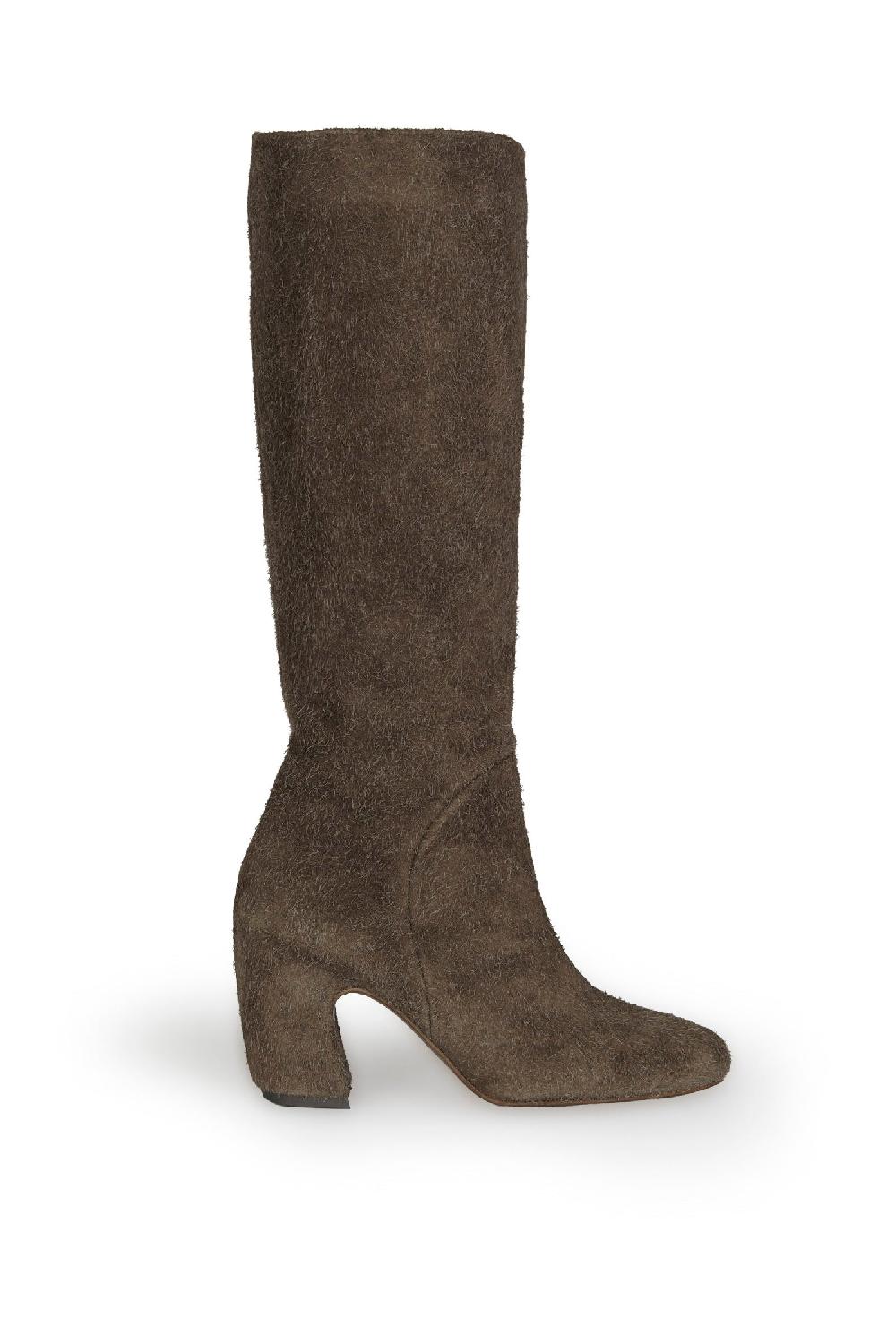 Cortana Milla bota alta en ante cepillado grafito