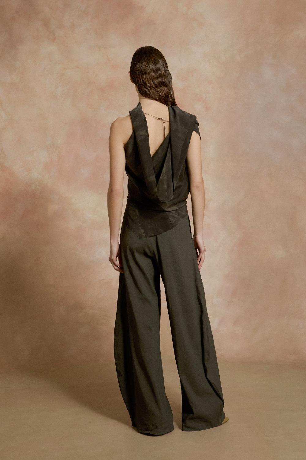 Cortana Mira Pantalón De Talle Alto Grafito