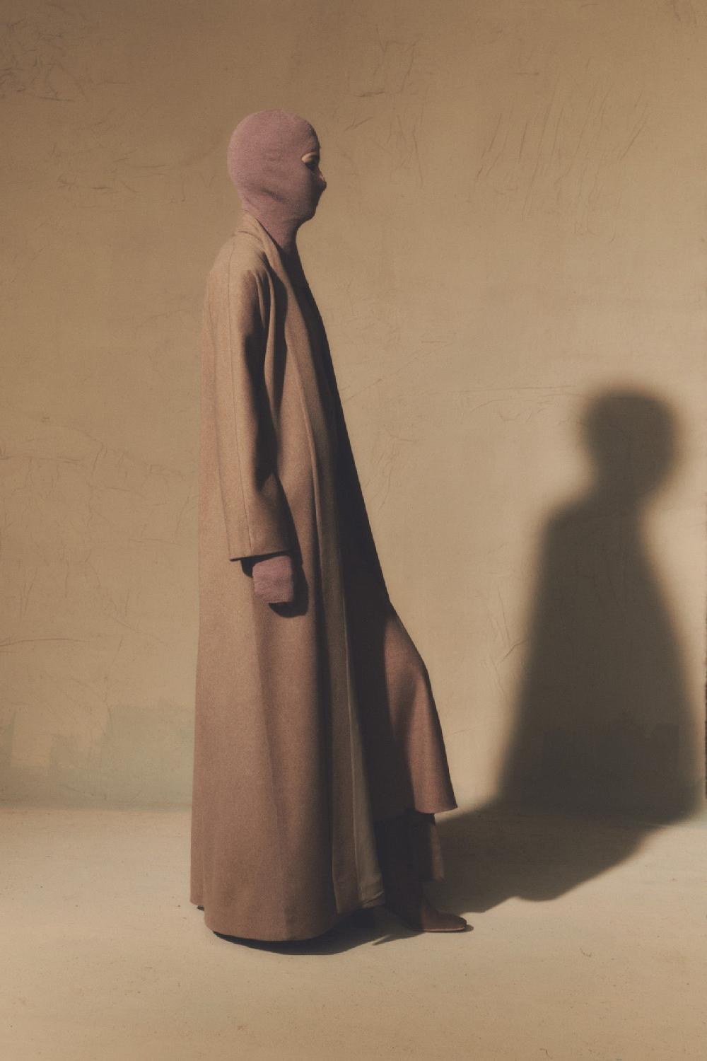 Cortana Misia Abrigo En Lana Virgen Avellana