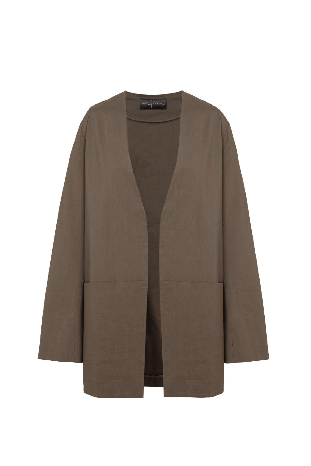 Cortana Mite chaqueta oversize cacao