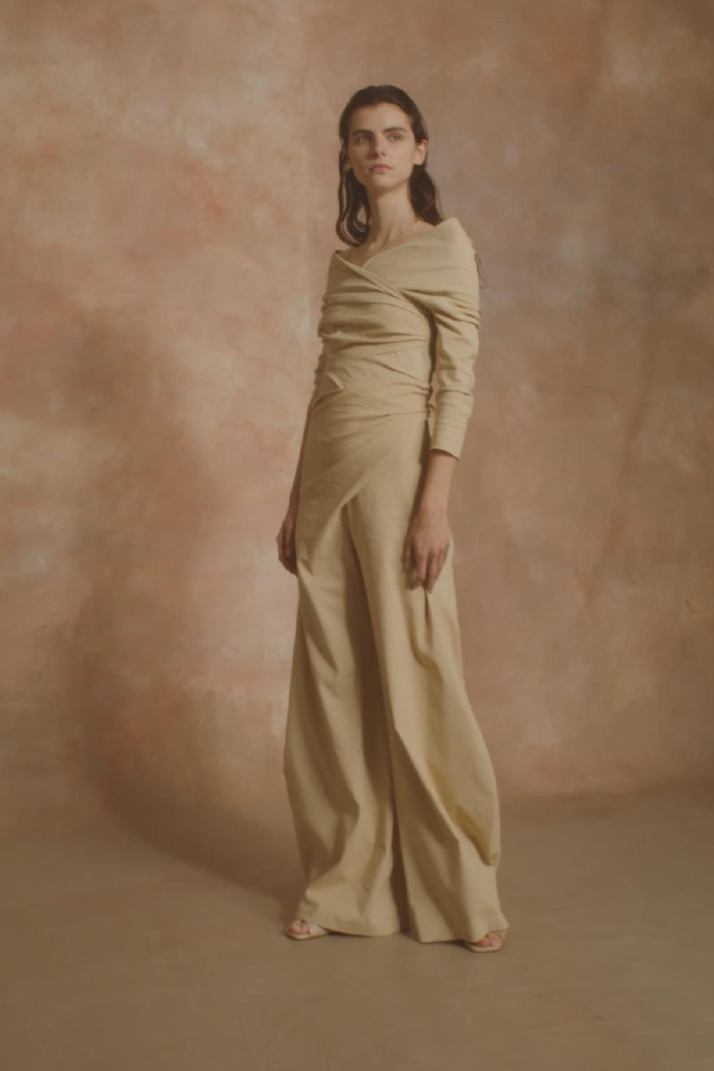 Cortana Mite Pantalon Envolvente Beige