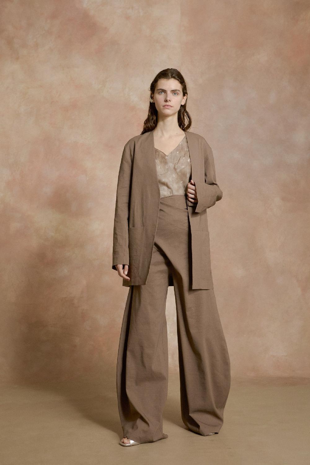 Cortana Mite Pantalon Envolvente Cacao