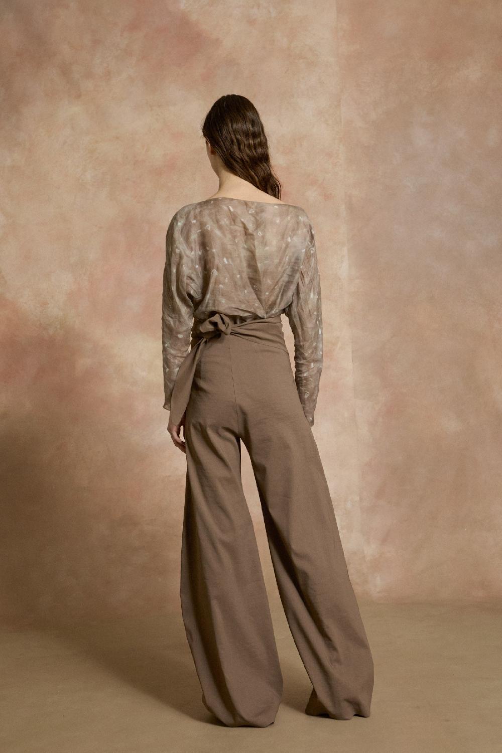 Cortana Mite Pantalon Envolvente Cacao