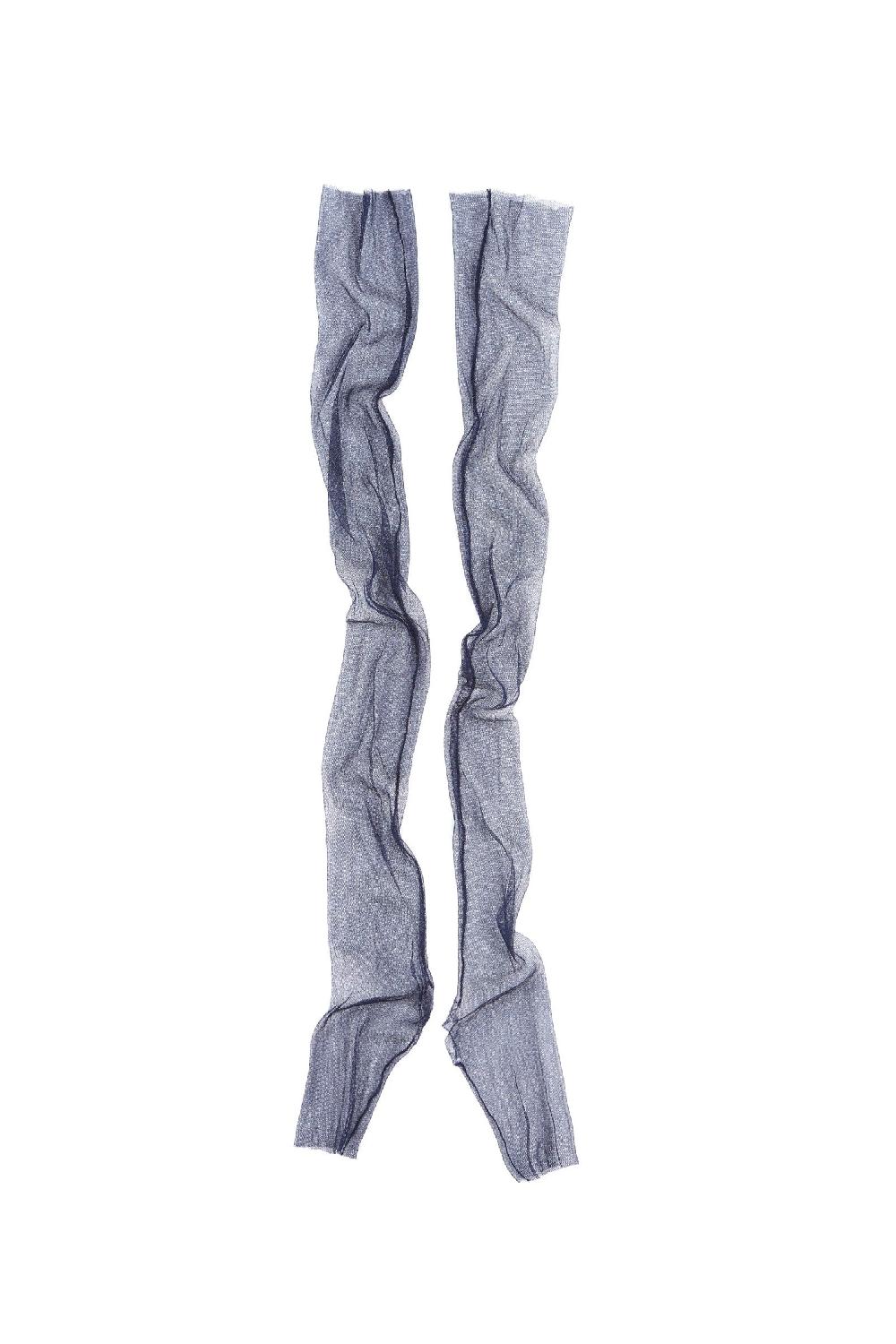 Cortana Mitones Mito en tul de seda Marino