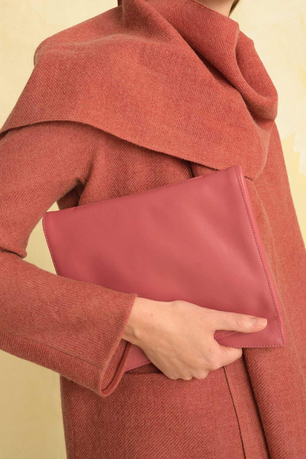 Cortana Modular Bolso En Cuero Fresa