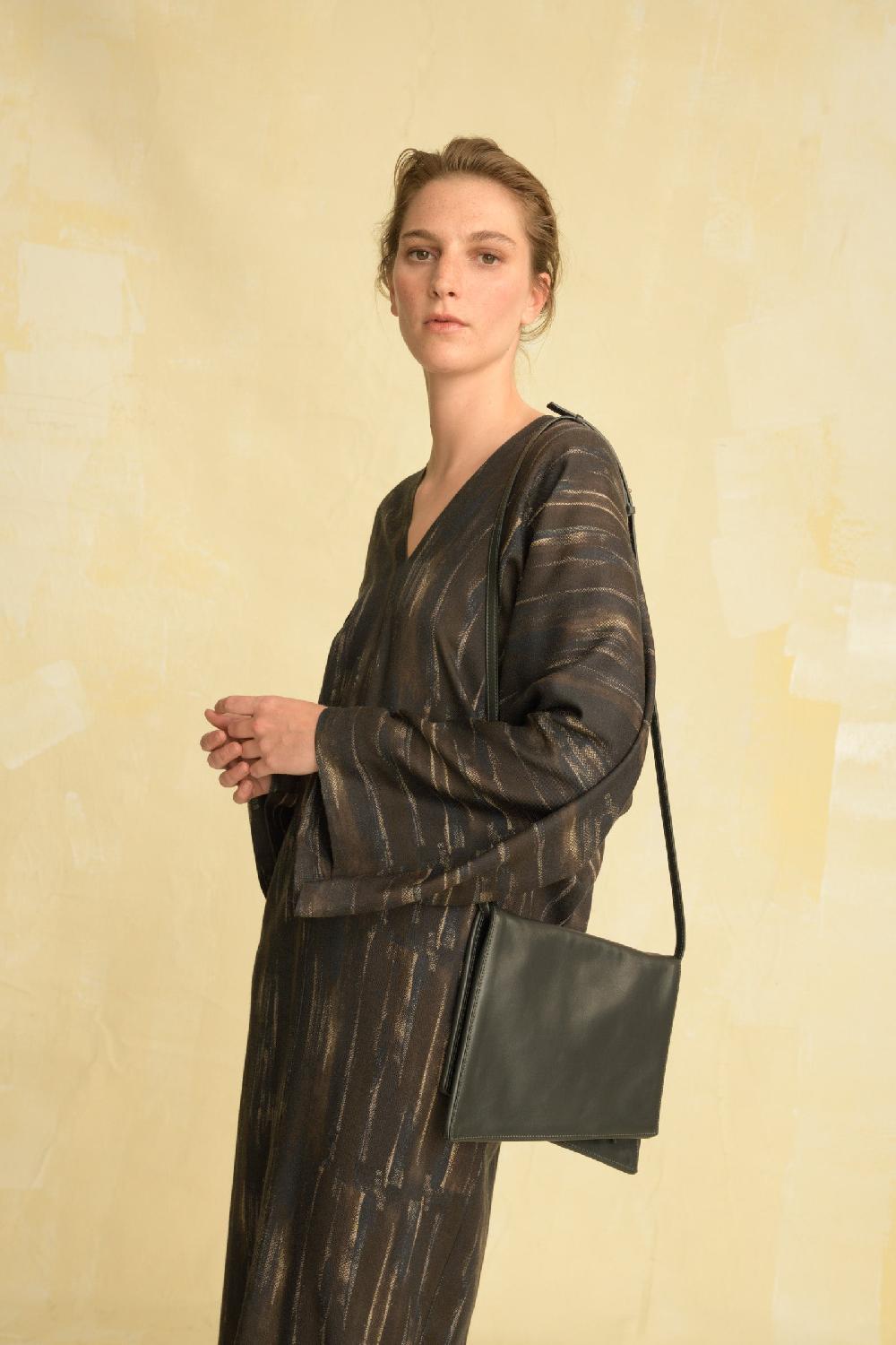 Cortana Modular Bolso En Cuero Negro