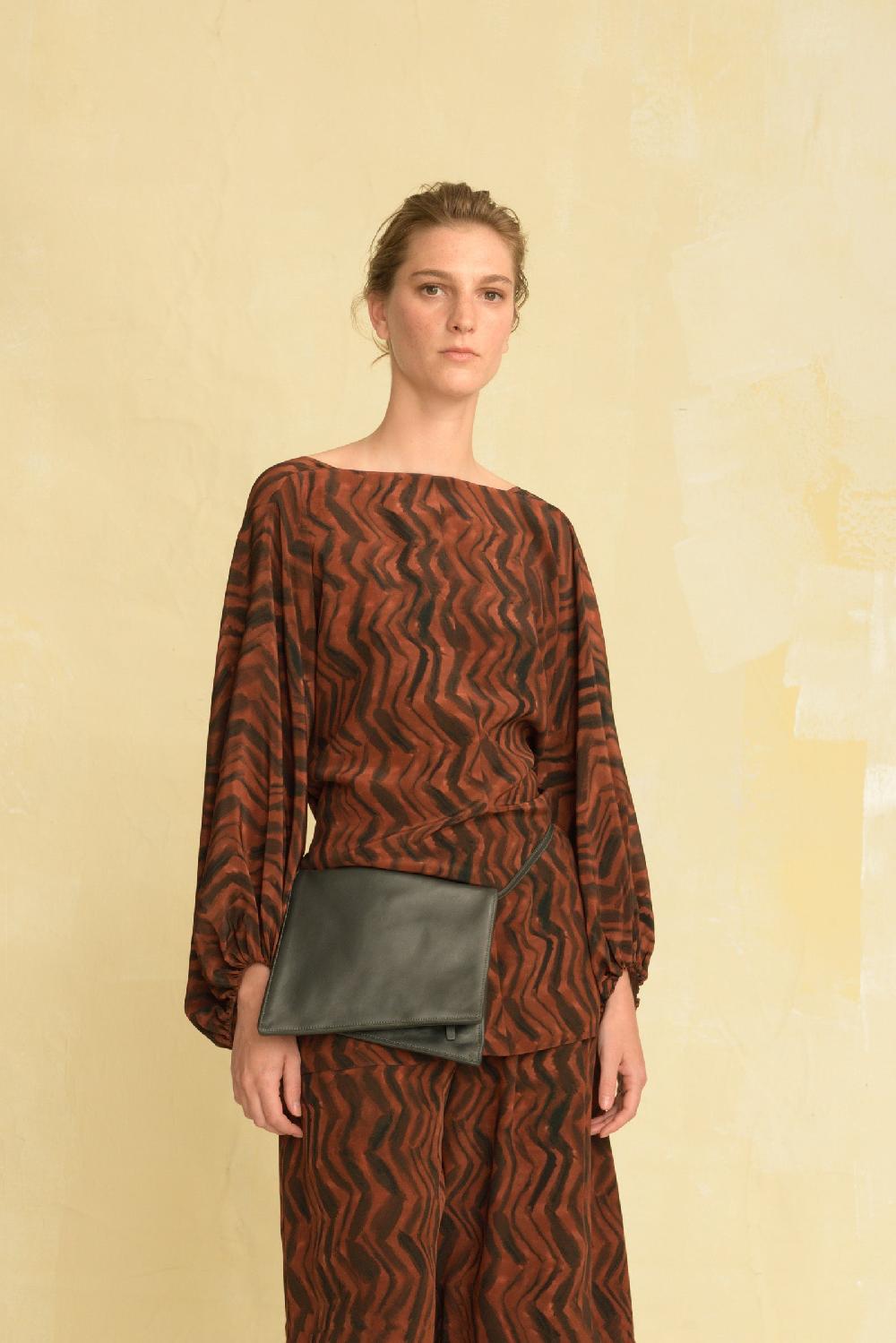 Cortana Modular Bolso En Cuero Negro