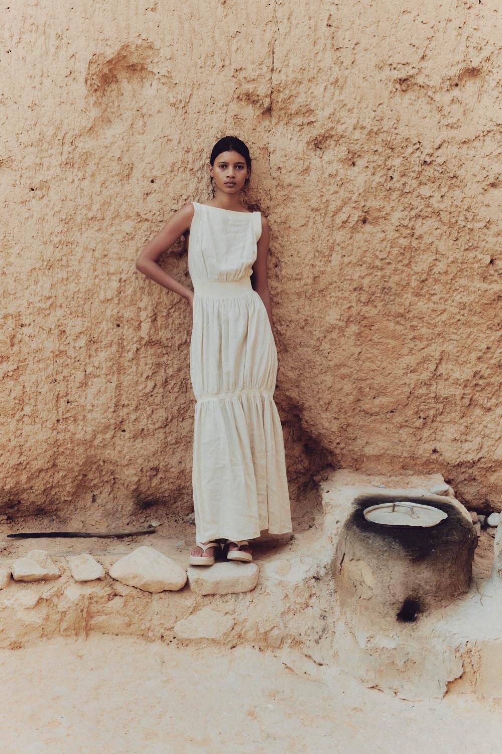 Cortana Morgana Vestido De Tirantes Marfil