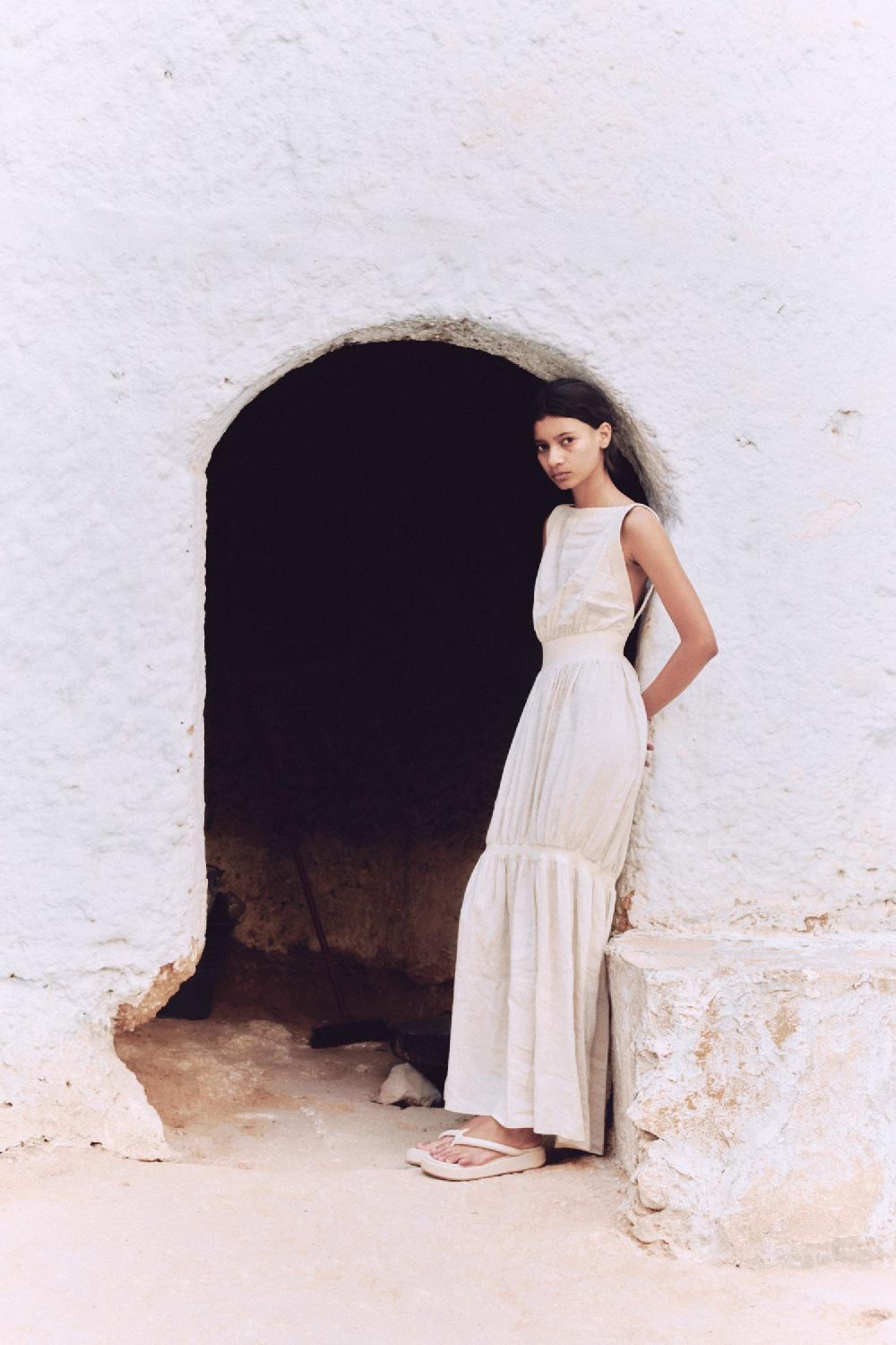 Cortana Morgana Vestido De Tirantes Marfil