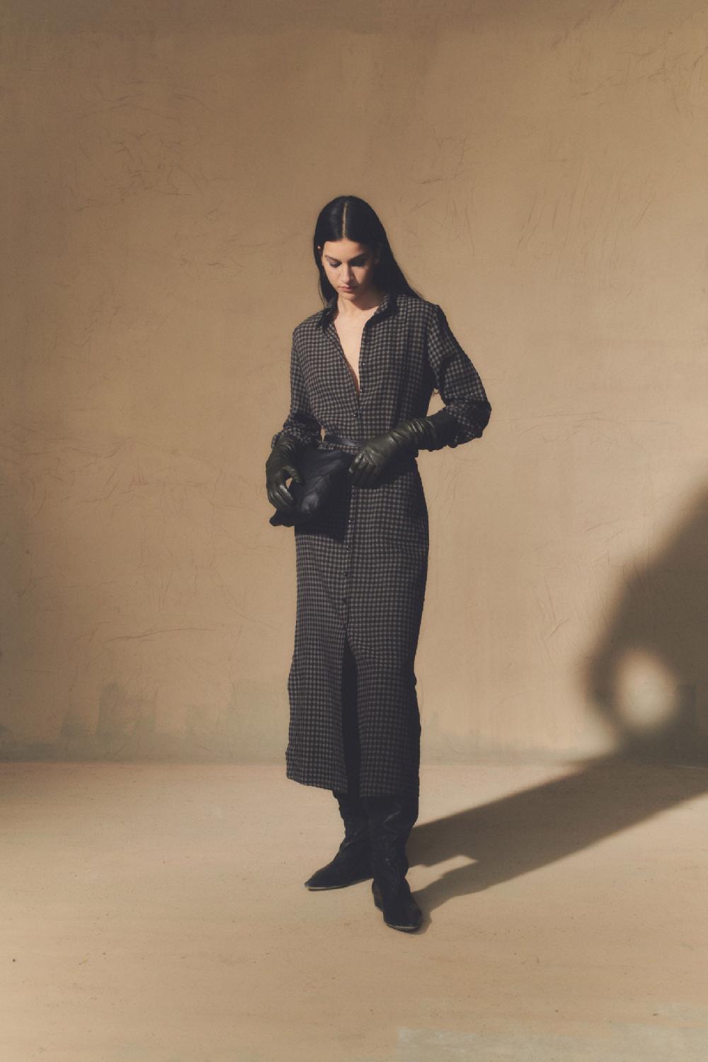 Cortana Myla Bolso Bandolera En Cuero Negro