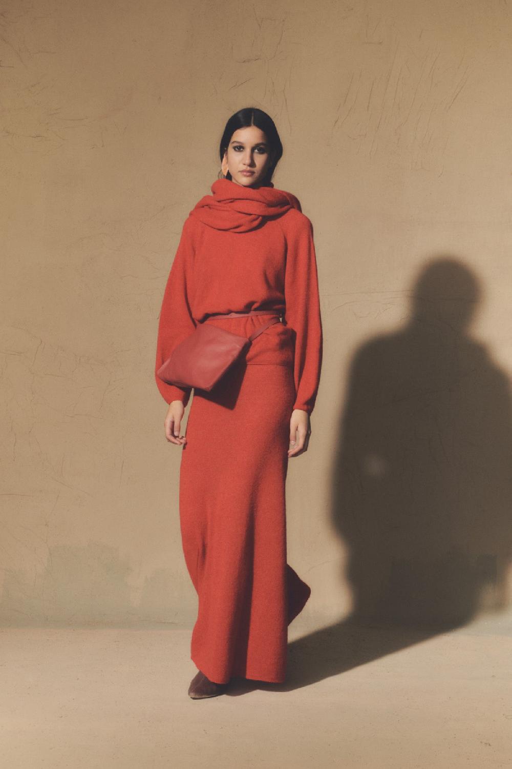 Cortana Myla Bolso Bandolera En Cuero Rojo