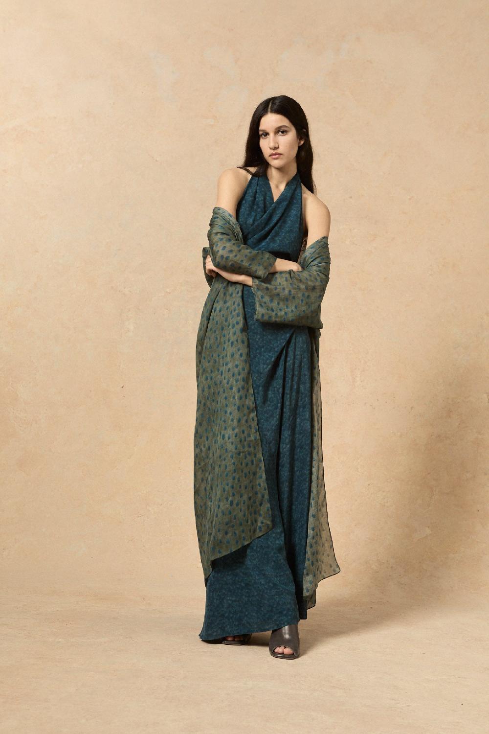 Cortana Nina Chaqueta Larga En Ramio Ciro Print