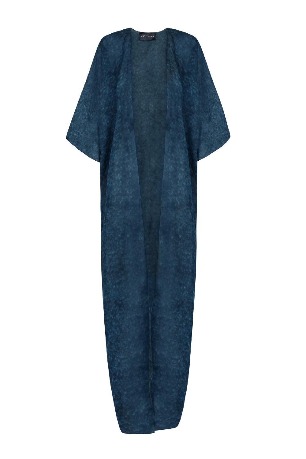 Cortana Nina chaqueta larga en ramio tokyo print