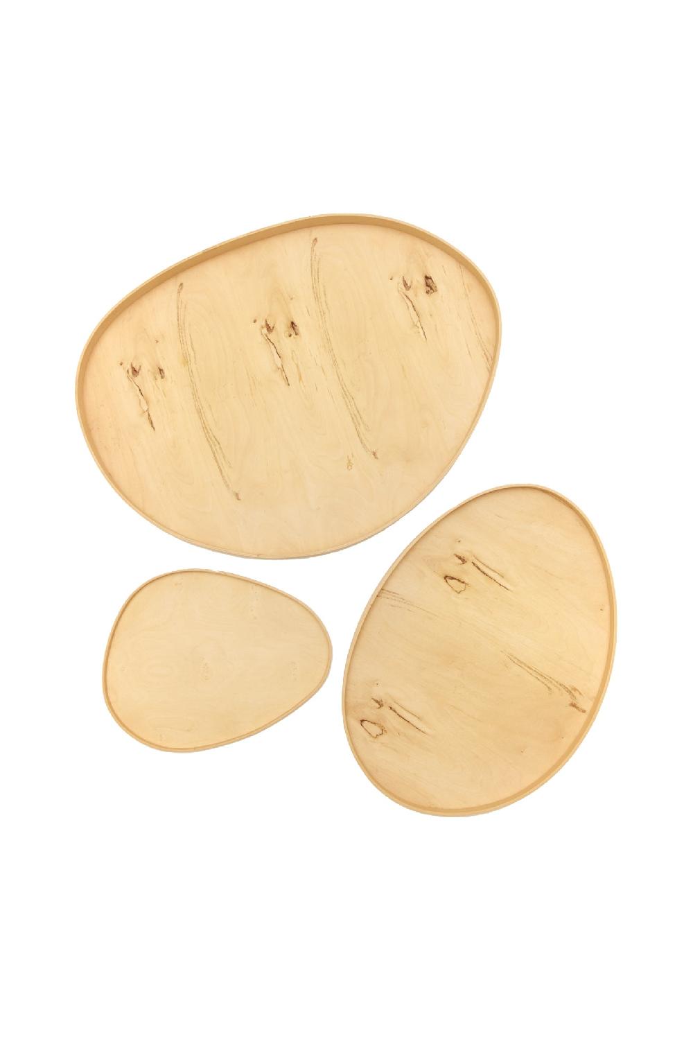 Cortana Oeuf Bandejas En Madera De Naranjo