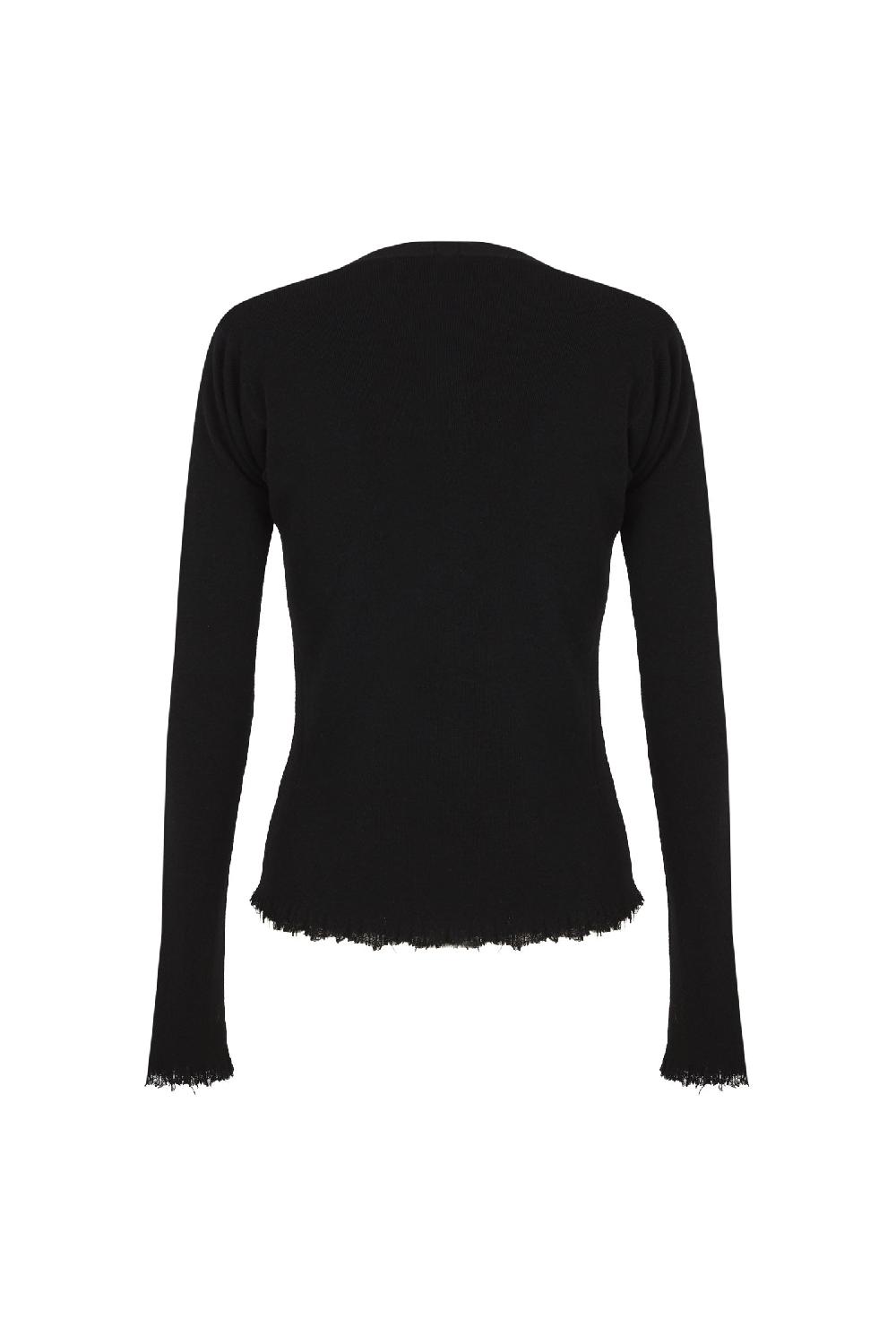 Cortana Ojala Cardigan De Lana Y Cachemir Negro