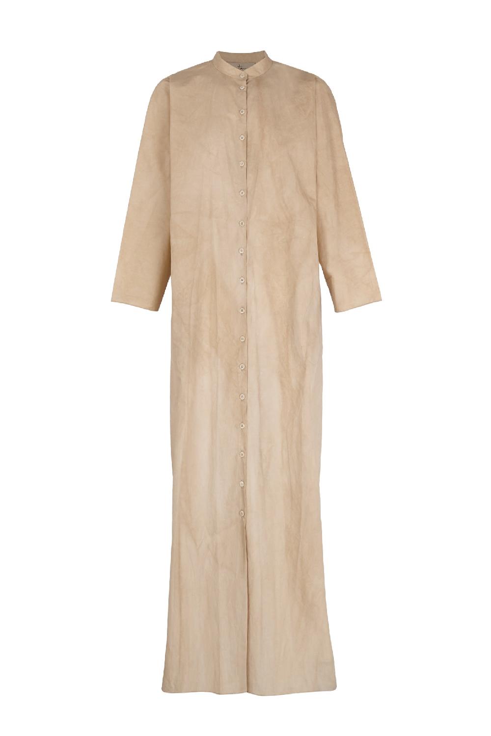 Cortana Ono vestido camisero beige maltinto