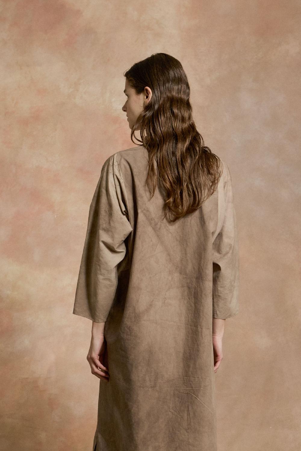 Cortana Ono Vestido Camisero Cacao Maltinto