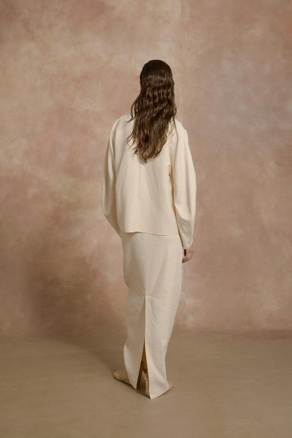 Cortana Organica Chaqueta Marfil