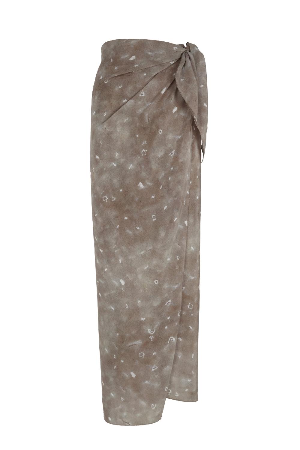 Cortana Pareo falda de seda ayaz print