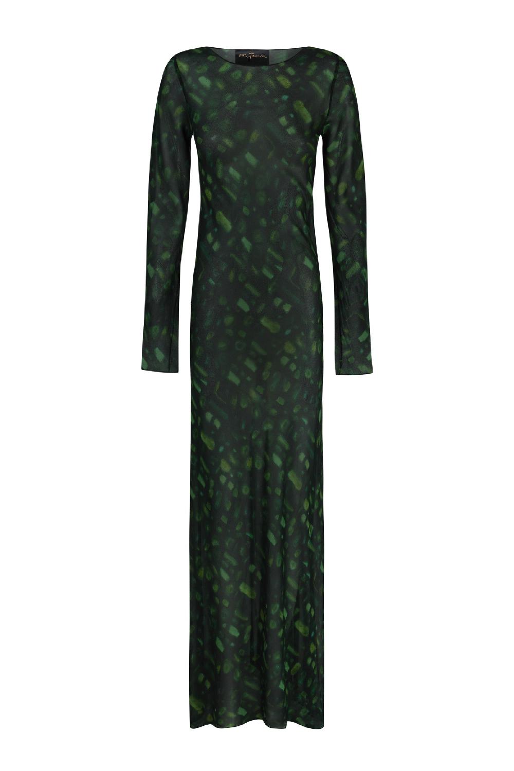 Cortana Paris vestido en seda sonora print