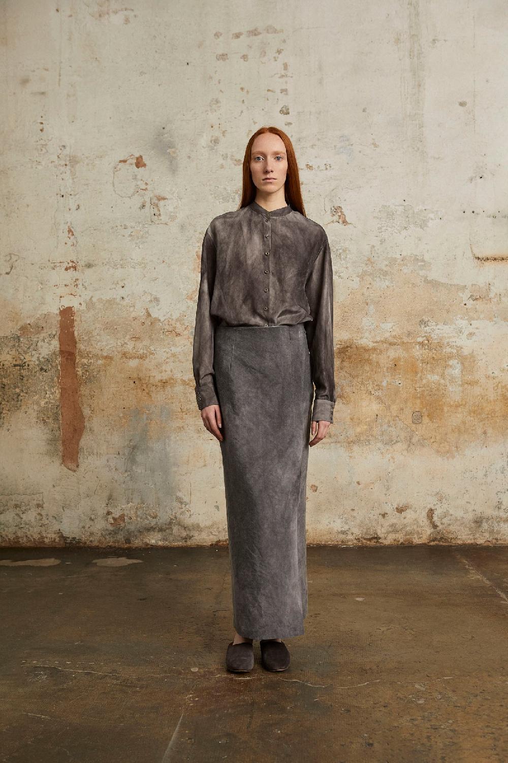 Cortana Park Camisa En Seda Lila Maltinto